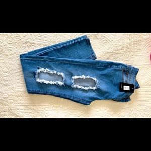 Fashion Nova Catty Distressed Skinny Jeans